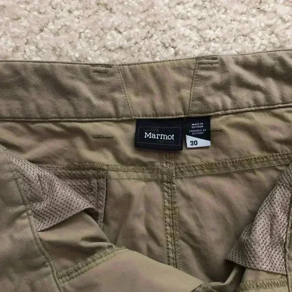 Marmot Harrison Men’s Shorts 30 X 11 Khaki F52330 - Picture 3 of 12